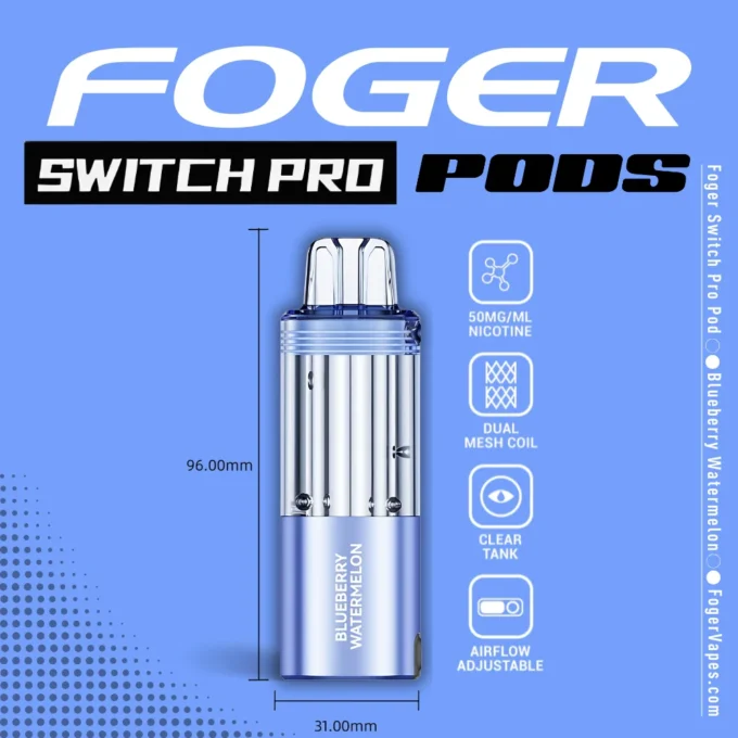 Blueberry Watermelon Foger Switch Pro Pod 30K Puffs - Image 2