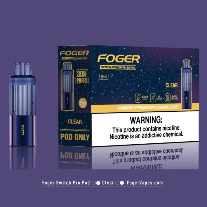 Clear Foger Switch Pro Pod 30K Puffs - Image 3