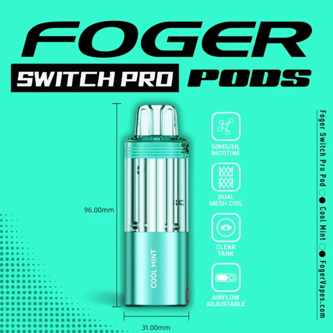 Cool Mint Foger Switch Pro Pod 30K Puffs - Image 4