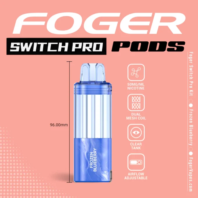 Frozen Blueberry – Foger Switch Pro Pod 30K Puffs - Image 4