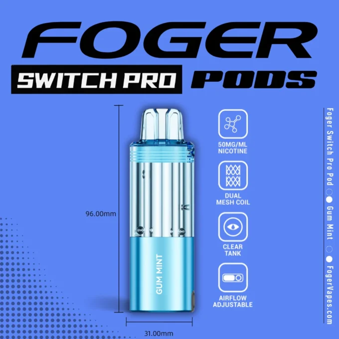 Gum Mint Foger Switch Pro Pod 30K Puffs - Image 4