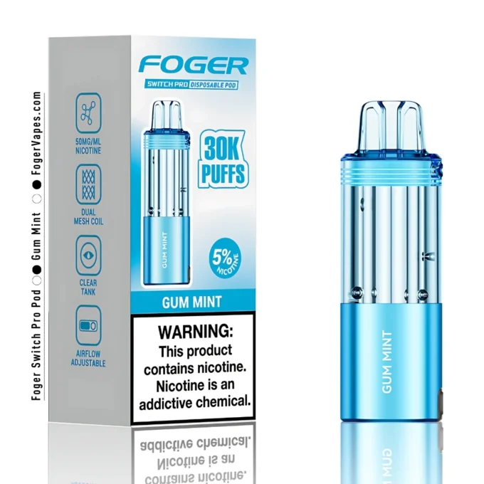 Gum Mint Foger Switch Pro Pod 30K Puffs