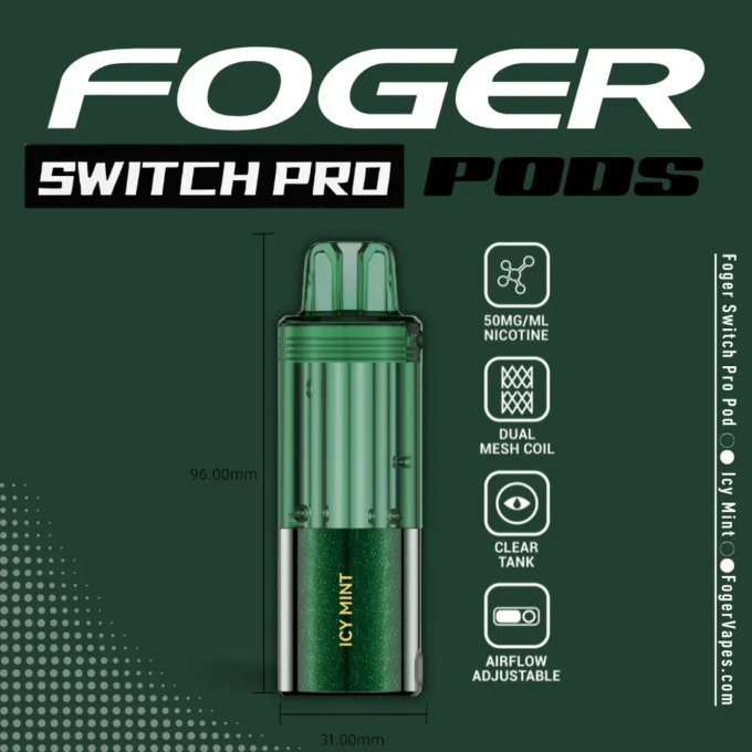 Icy Mint Foger Switch Pro Pod 30K Puffs - Image 3
