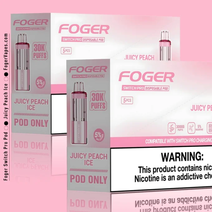 uicy Peach Ice Foger Switch Pro Pod 30K Puffs - Image 2