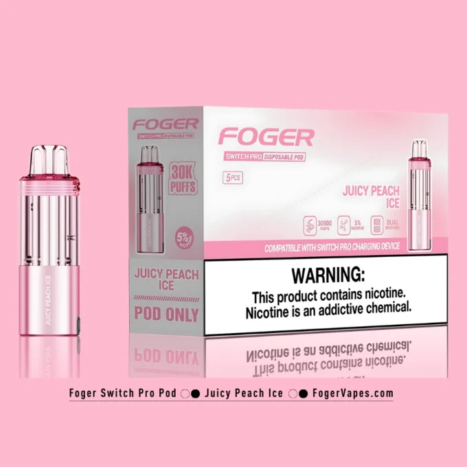 uicy Peach Ice Foger Switch Pro Pod 30K Puffs - Image 4