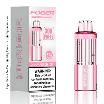 uicy Peach Ice Foger Switch Pro Pod 30K Puffs