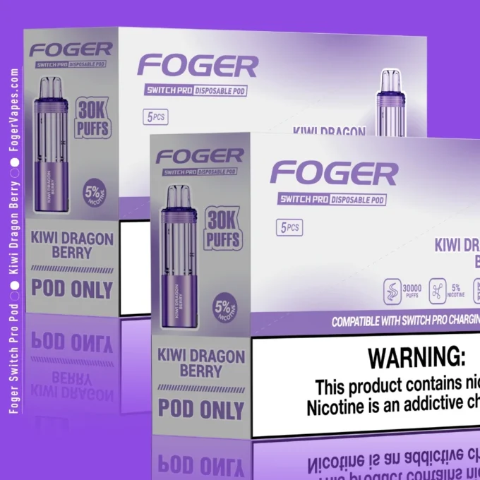 Kiwi Dragon Berry Foger Switch Pro Pod 30K Puffs - Image 2