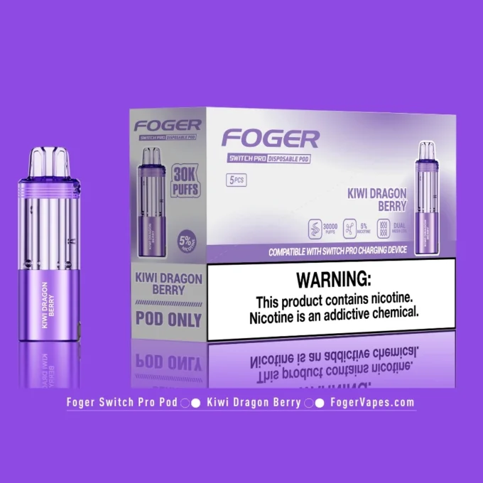 Kiwi Dragon Berry Foger Switch Pro Pod 30K Puffs - Image 3