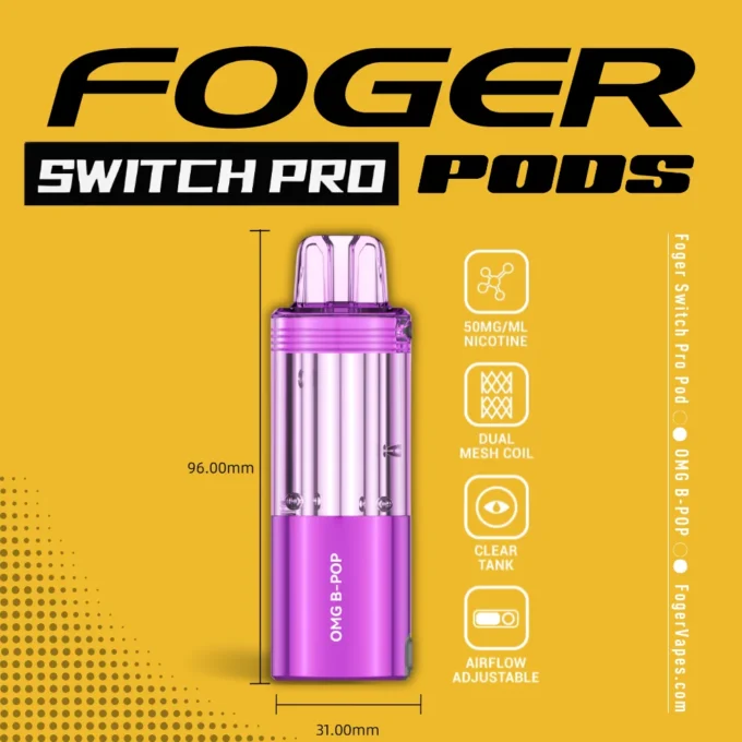 OMG B-POP Foger Switch Pro Pod 30K Puffs - Image 4