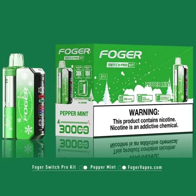Peppermint Foger Switch Pro Kit 30K Puffs - Image 3