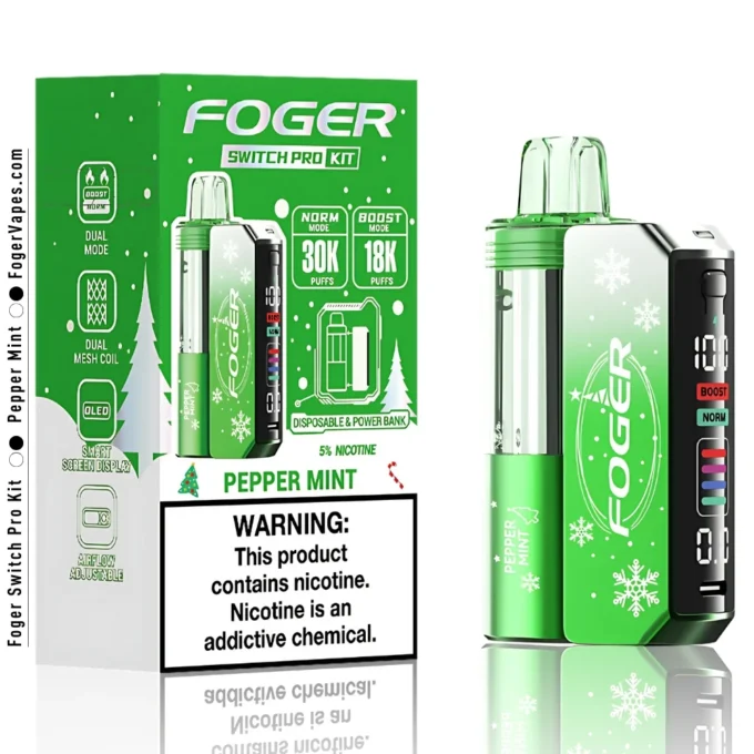 Peppermint Foger Switch Pro Kit 30K Puffs