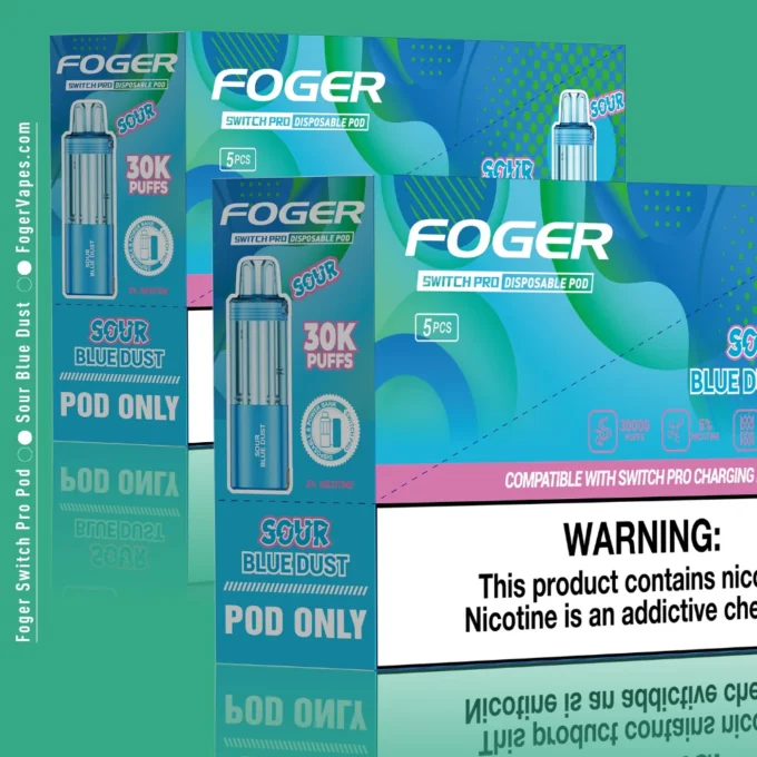 Sour Blue Dust Foger Switch Pro Pod 30K Puffs - Image 2