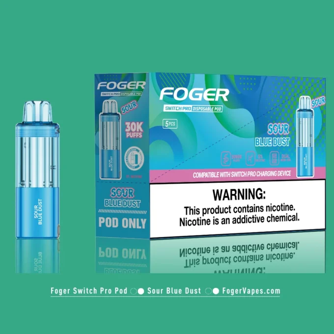 Sour Blue Dust Foger Switch Pro Pod 30K Puffs - Image 3