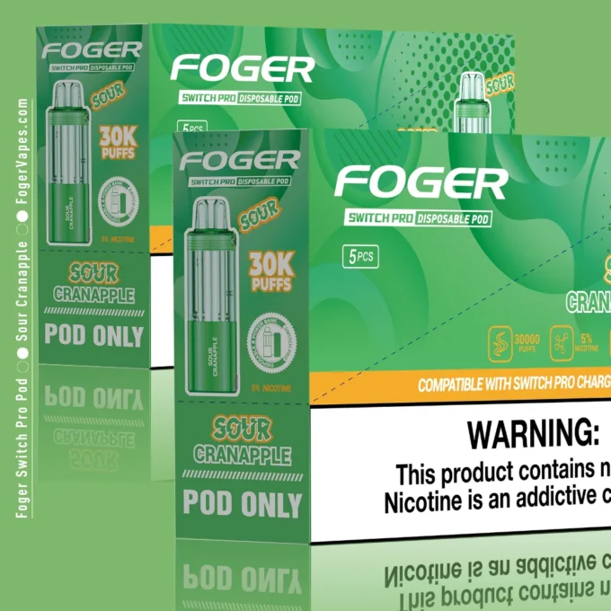 Sour Cranapple Foger Switch Pro Pod 30K Puffs - Image 2
