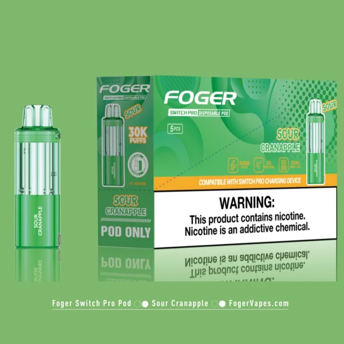 Sour Cranapple Foger Switch Pro Pod 30K Puffs - Image 3