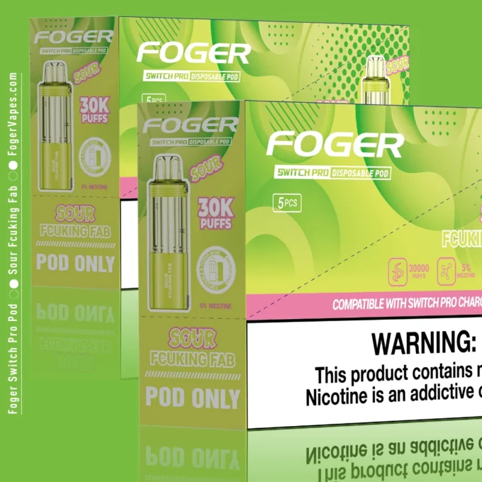 Sour Fcuking Fab Foger Switch Pro Pod 30K Puffs - Image 2