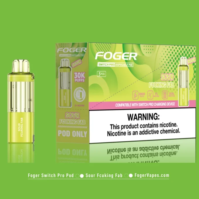 Sour Fcuking Fab Foger Switch Pro Pod 30K Puffs - Image 3