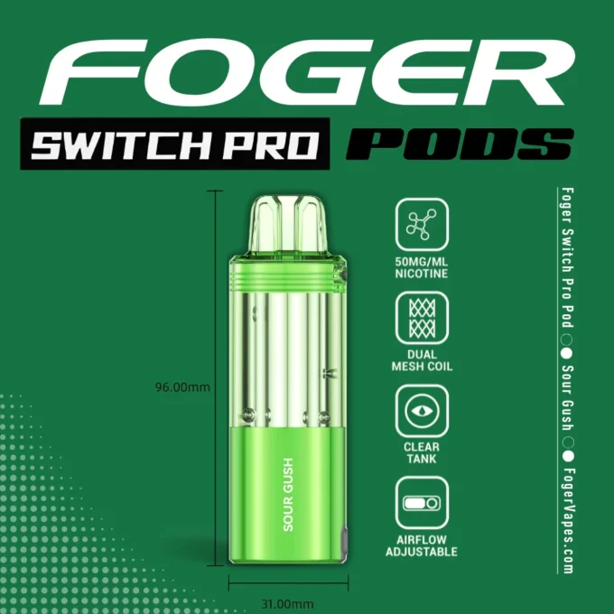Sour Gush Foger Switch Pro Pod 30K Puffs - Image 4