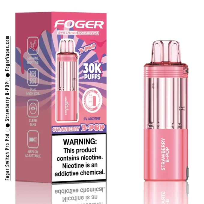 Strawberry B-POP Foger Switch Pro Pod 30K Puffs
