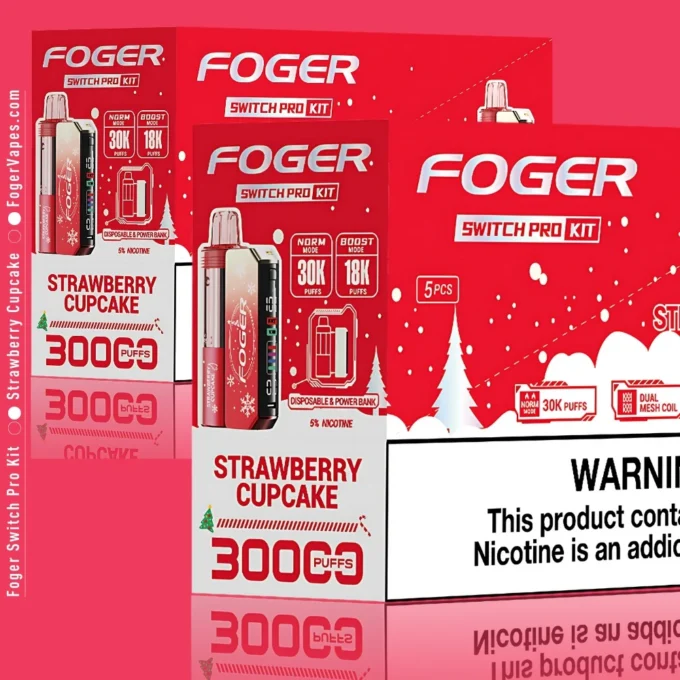 Strawberry Cupcake Foger Switch Pro Kit 30K Puffs - Image 2