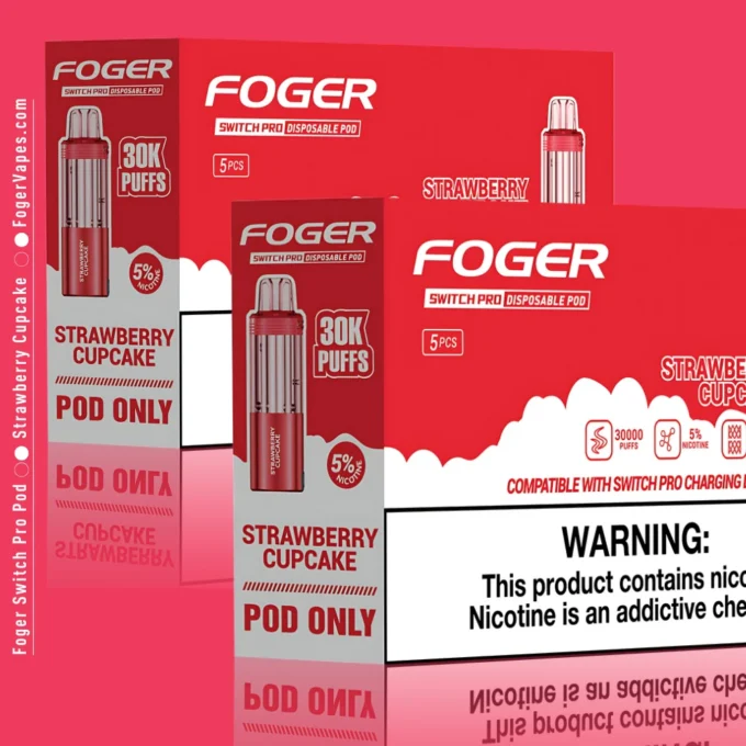 Strawberry Cupcake Foger Switch Pro Pod 30K Puffs - Image 2