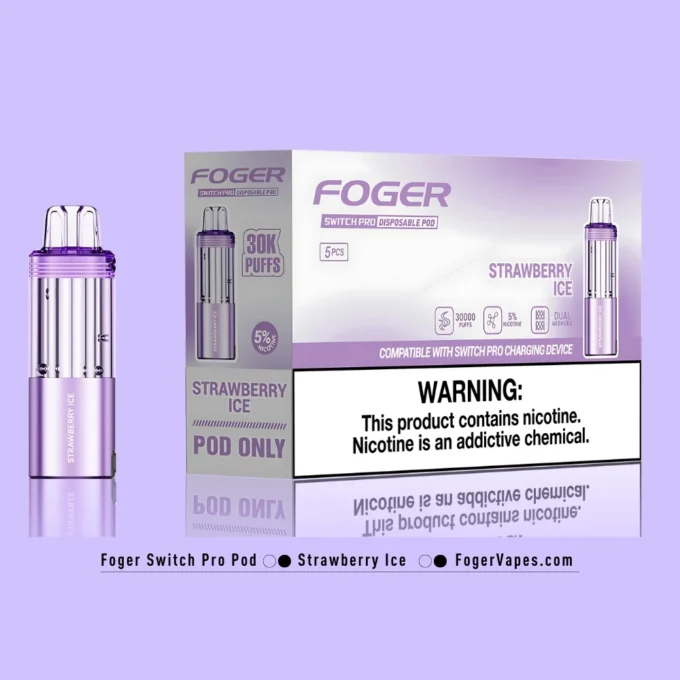 Strawberry Ice Foger Switch Pro Pod 30K Puffs - Image 3