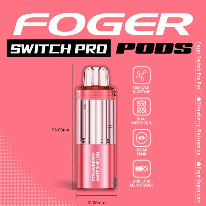 Strawberry Watermelon Foger Switch Pro Pod 30K Puffs - Image 4