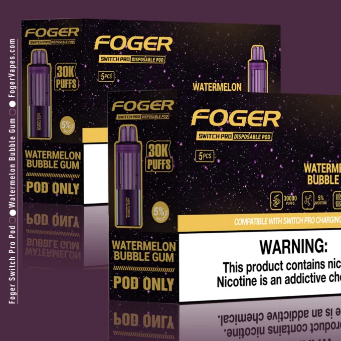 Watermelon Bubble Gum Foger Switch Pro Pod 30K Puffs - Image 2