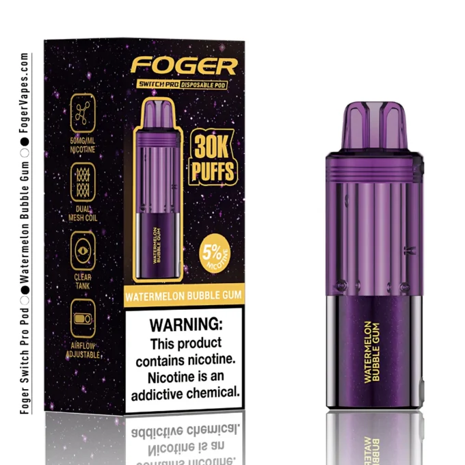 Watermelon Bubble Gum Foger Switch Pro Pod 30K Puffs
