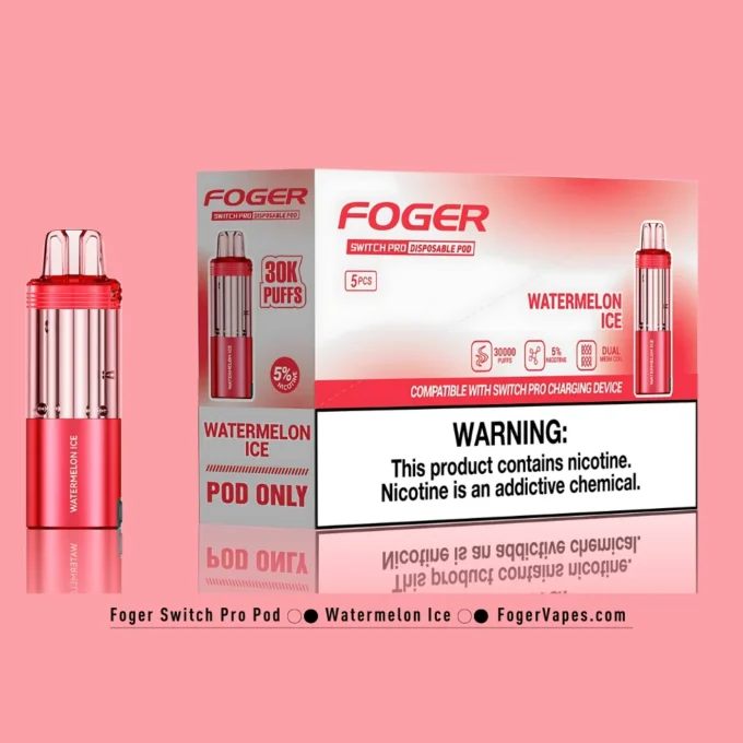 Watermelon Ice Foger Switch Pro Pod 30K Puffs - Image 3