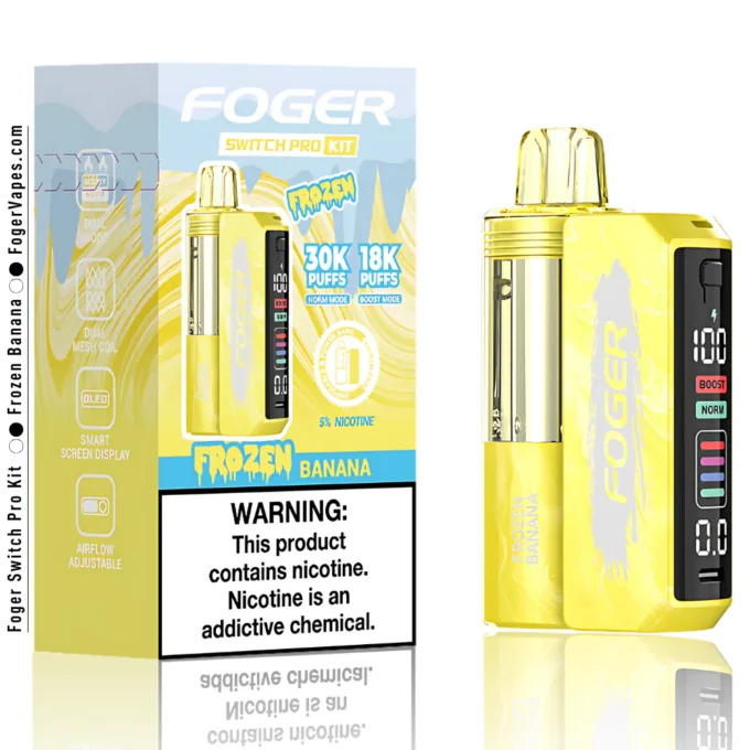 Frozen Banana – Foger Switch Pro Kit 30K Puffs - Image 3