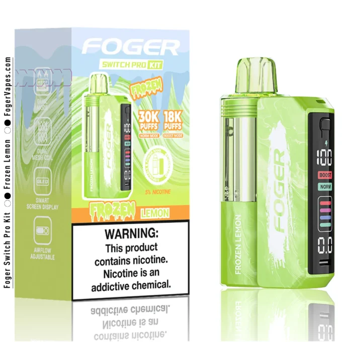 Frozen Lemon – Foger Switch Pro Kit 30K Puffs - Image 3