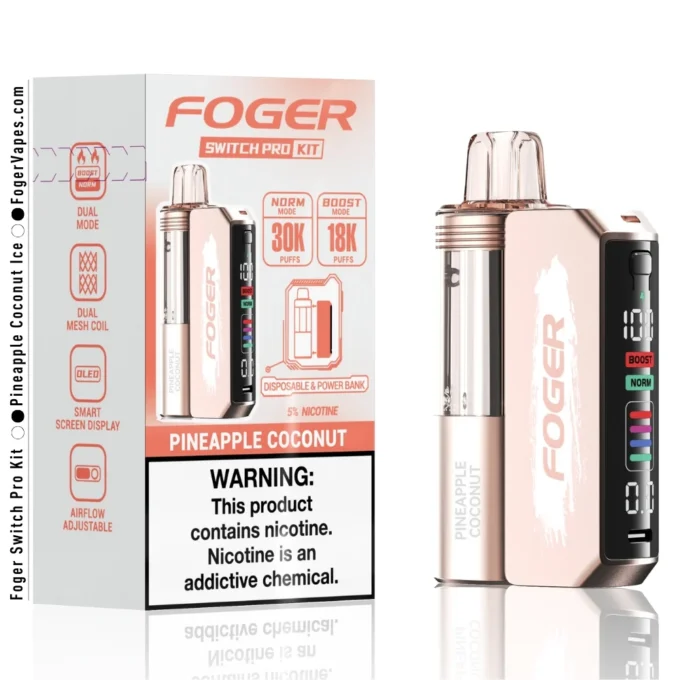 Pineapple Coconut Foger Switch Pro Kit 30K Puffs