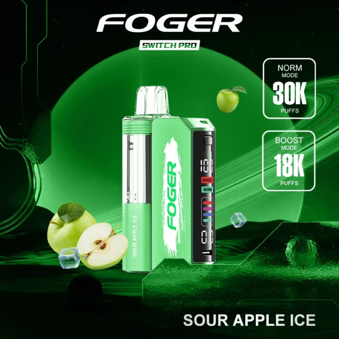 Sour Apple Ice Foger Switch Pro Kit 30K Puffs - Image 2